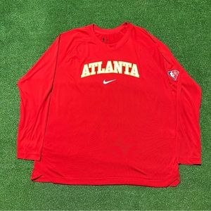 Atlanta Hawks Nike 75th anniversary pregame Longsleeve tee